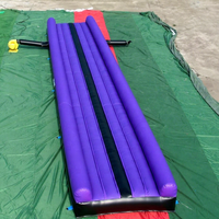 Piste de gymnastique gonflable commerciale de 12x2m pour entraînement en salle de sport, directement de l'usine