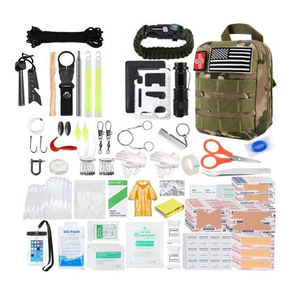 Kit de survie SOS pour les voyages, équipement de camping en plein air, équipement de camping, kit de secours automobile, kit de survie pour la défense personnelle, sac de secours - Product Image 1