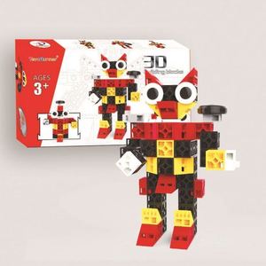 Nouveauté 2020 : Jouets éducatifs en bois pour enfants – Blocs de construction DIY pour développer l'intelligence, ensemble de blocs, robots électroniques - Product Image 4