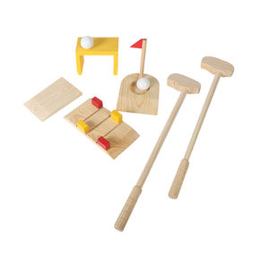 बच्चों सिमुलेशन गोल्फ आउटडोर अभिभावक बच्चे इंटरैक्टिव फिटनेस खेल खिलौने लकड़ी गोल्फ खिलौने अन्य आउटडोर खिलौने और संरचनाओं - Product Image 3