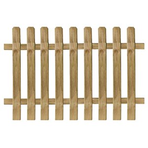 Herramienta torneada de valla de madera de 180x80H para decoración de jardín y cercado de privacidad - Product Image 2