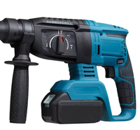 Marteau perforateur rotatif électrique 3-en-1 18V Lithium-Ion à moteur sans balais, qualité industrielle, portable pour l'ingénierie domestique