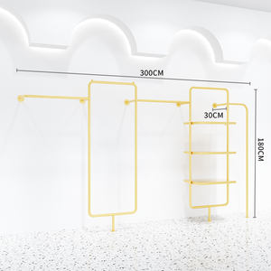 עיצוב בגדי בוטיק עיצוב פלדה רכוב קיר בגדים רכוב קיר בגדים רכוב קיר - Product Image 6