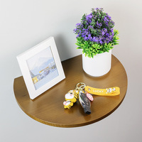 Étagère murale flottante en bois pliable à un seul niveau, moderne et écologique, pour le salon