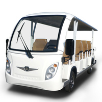 Bus électrique de tourisme vintage 14 places avec rampe pour fauteuil roulant, moteur 5KW, prix usine