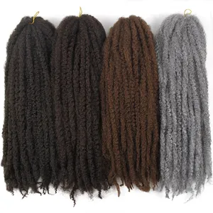 Afro Curly Crochet Braid Hair Synthetic Braiding Hair Afro Kinky Twists Braiding Hair