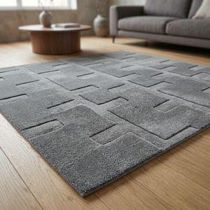 Collection Ocean Art - Tapis en laine/soie tufté à la main, durable, pour hôtels à fort trafic, luxe, lavable, extra épais, antidérapant, Kilim - Product Image 6
