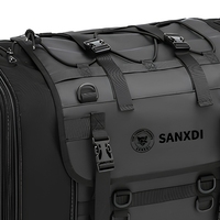 Sacoche arrière extensible pour moto, sacoche de queue étanche en PVC, ajustement universel, grande capacité, bagage de tourisme pour longs trajets