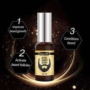 Sérum de croissance de <span class=keywords><strong>barbe</strong></span> ARGANRRO, biotine, biologique, sans paraben, sans cruauté, <span class=keywords><strong>lotion</strong></span> pour <span class=keywords><strong>barbe</strong></span> pour hommes - Product Image 2