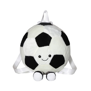 Souvenirs de football sur le thème de la Coupe du Monde personnalisés, articles de football populaires, sac à dos en peluche mignon en forme de ballon de football, sac de football - Product Image 1