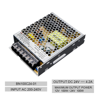 Alimentation à découpage OEM 24V 4.2A 100W fine BN100C24-01 pour éclairage LED