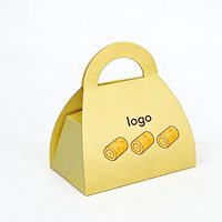 Boîtes de luxe personnalisées avec poignées pour l'emballage de gâteaux roulés, de rouleaux de serviettes, de boîtes à desserts, de boîtes à mousses et d'emballages de biscuits