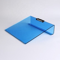 Porte-documents incliné ergonomique en plastique à profil bas avec clip