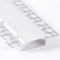 Profilé en aluminium anodisé flexible et pliable de 30 mm à double face, pour canal LED en alliage, silicone, série 6000