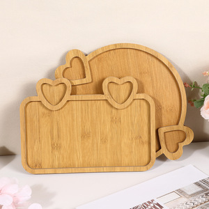 Plateaux de service créatifs en MDF, forme irrégulière, design simple, pour collations et fruits, usage domestique, options rondes et carrées - Product Image 3