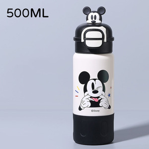 Botella de Agua Infantil de <span class=keywords><strong>Spiderman</strong></span>, Termo Aislado de Acero Inoxidable 316 con Doble Pajita para Beber - Product Image 3