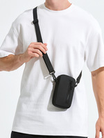 Nieuwe telefoontas voor heren, crossbodytas met enkele schouder, kleine herentas, heuptas, draagbare verticale, eenvoudige opbergtas