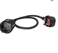 Câble d'alimentation secteur UK Standard 13A Fuse BS1363 Plug to Eu Schuko Cee 7/7 Female Socket Ac Power Supply Cord Power Cords Extension Cords