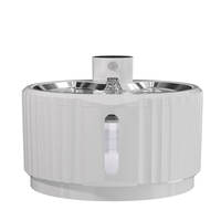 Fontaine à eau automatique pour chat sans fil rechargeable en acier inoxydable avec design écologique