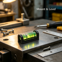 Niveau à bulle magnétique REALMAX pour lunette de visée, base professionnelle anti-inclinaison pour ajustement de visée de fusil à canon à inertie
