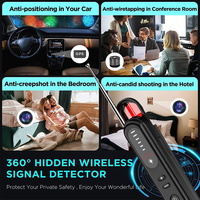 Caméra cachée GPS Tracker Anti espion détecteur de Bug balayeuse électronique détecteur de Signal RF 5 niveaux RF Scanner de Signal sans fil