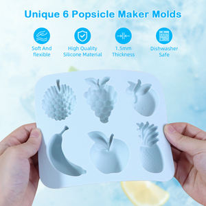 Individuelle Mini BPA-freie Silikonform in Fruchtform aus 100% lebensmittelechtem Silikon für Eiscreme, Süßigkeiten und Schokolade - Product Image 2