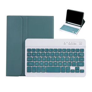 Pengjin bàn phím với khe cắm bút trường hợp bảo vệ/Bluetooth Máy Tính Bảng Da trường hợp ba chiều thiết kế chức năng ngủ hỗ trợ - Product Image 2