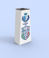 Support de présentation personnalisé en aluminium pour ballons de sport, trophées, médailles, podiums et récompenses de football, livraison rapide Misign
