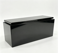 Boîte à outils en acier noir verrouillable, boîte à outils pour camion, coffre de rangement personnalisé OEM pour pick-up et tracteur