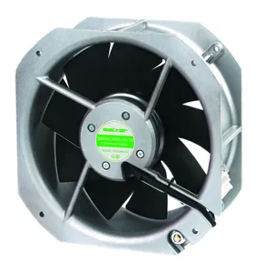 Ventilador axial Salzer PD225M-220 AC, motor de refrigeração, rolamento de esferas de metal, impulsor 225x225x80mm, exaustor industrial IP54 (TUV CE)