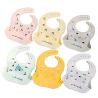 Arbre en mousseline Vente en gros Bavoirs en silicone souples pour l'alimentation de bébé Bavoirs en silicone étanches pour bébé