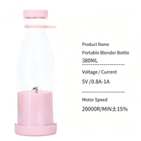 Robot culinaire électrique portable pour bébé, 6 lames, rechargeable, anti-fuite, nettoyage en un clic, mini-mixeur au design coloré