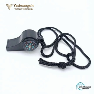 Silbato multifuncional para exteriores, tres en uno, silbato salvavidas con cuerda para colgar, termómetro y brújula - Product Image 6