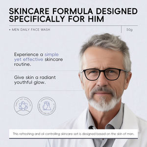 QUIYUM <span class=keywords><strong>Gel</strong></span> <span class=keywords><strong>limpiador</strong></span> facial de limpieza profunda Natural de alta calidad para hombres - Product Image 6
