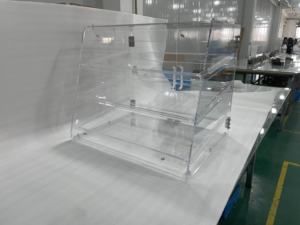 वसंत साइन 3-ट्रे ऐक्रेलिक बेकरी डिस्प्ले रैक कपकेक बॉक्स कुकीज़ पेस्ट्री ब्रेड कैबिनेट - Product Image 4