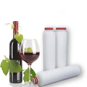 Equilavent to Millipore 0.45 Micron polypropylene water filter cartridge for removing particles from wine
