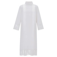Costume de Prêtre Adulte Homme – Robe Blanche en Dentelle Évidée – Tenue Masculine pour Halloween, Carnaval, Fête, Jeu de Rôle