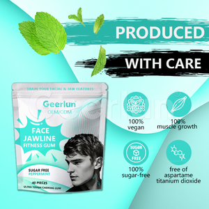 Gommes à mâcher <span class=keywords><strong>sans</strong></span> <span class=keywords><strong>sucre</strong></span> à marque privée, 15 fois plus dures, ultra-dures, pour le fitness facial, renforcement de la mâchoire et tonification musculaire - Product Image 4