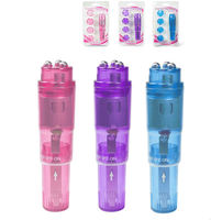 Mini masseur vibrant de poche avec 4 têtes interchangeables, stimulateur portable pour mamelons et clitoris, jouet intime pour couple, hôtel