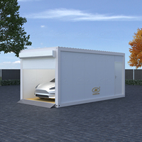 Conteneur préfabriqué plat de 20 pieds personnalisable en usine, durable, pour maison, garage, stockage, abri de voiture, carport, chambre, école
