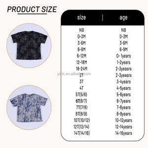 Camiseta Infantil de Manga Corta con Estampado Vintage, Efecto Desgastado, Textura Tie Dye, Tejido de Punto, Estampado Personalizado, Ligera y Transpirable - Product Image 4