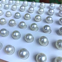 Rond à haute brillance sans défaut 11-12mm blanc d'eau douce en vrac rond Edison perle appariée