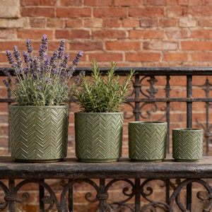 Grands pots à fleurs en <span class=keywords><strong>céramique</strong></span> de style rustique pour les espaces extérieurs modernes - Product Image 3