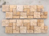 SHIHUI naturel Beige marbre calcaire carrelage Design moderne Style dégringolé pour l'extérieur Villa extérieur et intérieur sol pavage utilisation