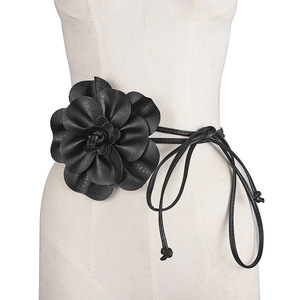 Ceinture fine en cuir PU HZO-26030, accessoires d'automne et d'hiver, ceinture <span class=keywords><strong>ronde</strong></span> en cuir <span class=keywords><strong>pour</strong></span> femmes, décoration de robe - Product Image 2