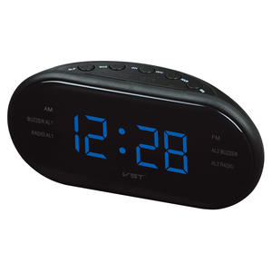 Reloj <span class=keywords><strong>Despertador</strong></span> Electrónico LED Silencioso con Radio <span class=keywords><strong>AM</strong></span>/FM de Doble Canal, Cambio de Color Luminoso, Ideal para Regalo - Product Image 1