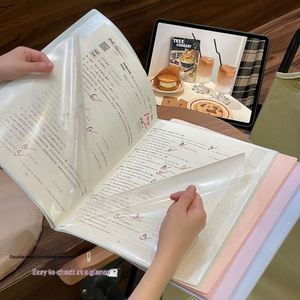 <b>A3</b> PP Translucent Multi-Page Clamp Test <b>Paper</b> Folder Storage Bag Loose-Leaf Student Document Holder Large Capacity High School - Product Image 2