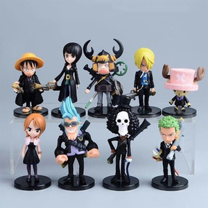 6 Stili 8cm <span class=keywords><strong>Anime</strong></span> One Piece Luffy Zoro Sanji Nami Chopper Action Figure Decorazione per Auto e Torte Modello in PVC Giocattolo per Regali - Product Image 3