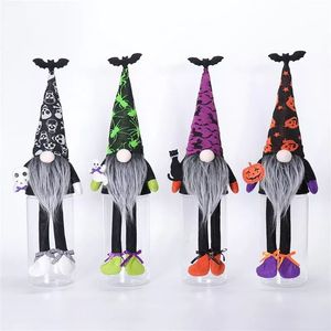 Adorable 4Pcs Gnome Candy Jar Set Festive Storage Bottle for Kids Halloween Party Gift Favors - Product Image 6