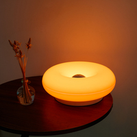 Lampe murale en forme de donut avec capteur tactile 3CCT rechargeable par USB, certifiée CE RoHS, pour la maison, la table de chevet, l'escalier